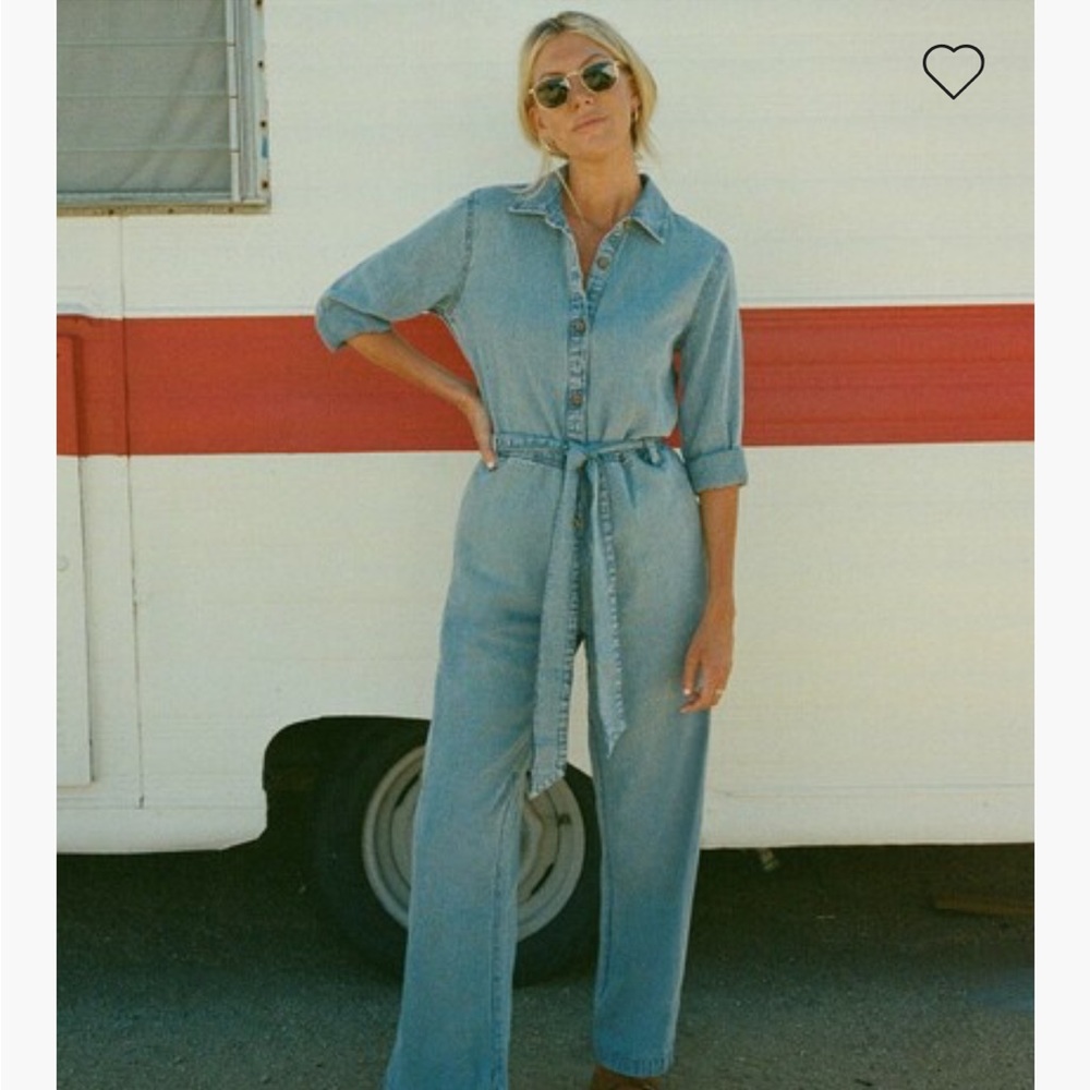 NWT • Billabong x The salty blonde • Sunday Uniform denim jumpsuit